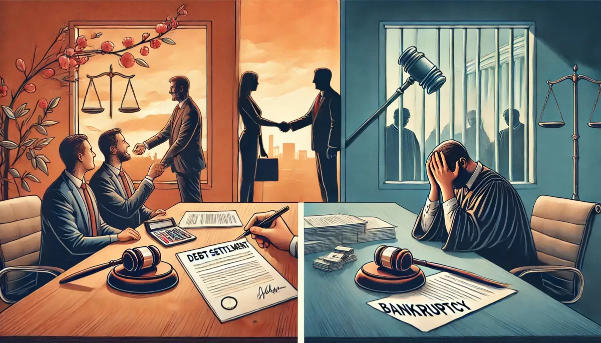 DALLE_2024-11-03_11_08_38_-_A_conceptual_illustration_showing_the_difference_between_debt_settlement_and_bankruptcy__On_the_left__a_negotiation_table_with_two_people_shaking_hand-1.webp